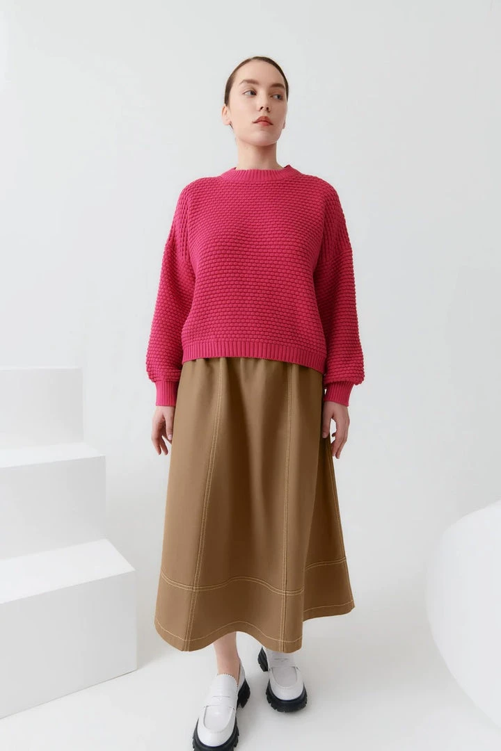Kowtow Bubble Jumper – Fuchsia 2 Kowtow Bubble Jumper – Fuchsia