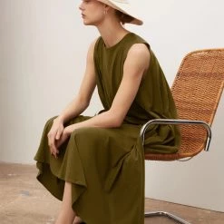 Kowtow EOS Sale* Circle Dress – Khaki
