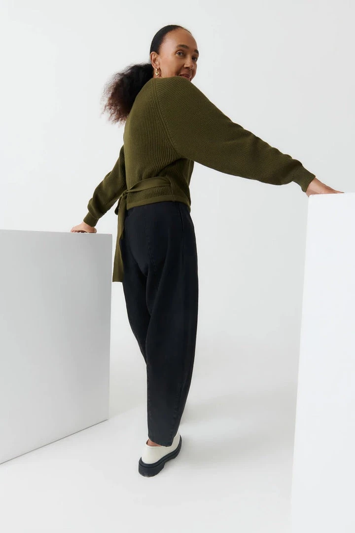 Kowtow EOS Sale* Composure Cardigan – Khaki 5 Kowtow EOS Sale* Composure Cardigan – Khaki