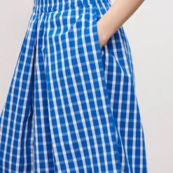 Kowtow EOS Sale* Culottes – Blue & White Check