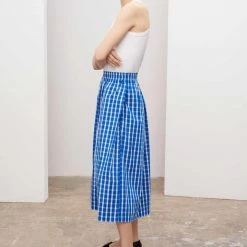 Kowtow EOS Sale* Culottes – Blue & White Check 8 Kowtow EOS Sale* Culottes – Blue & White Check