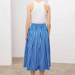 Kowtow EOS Sale* Culottes – Blue & White Check 9 Kowtow EOS Sale* Culottes – Blue & White Check