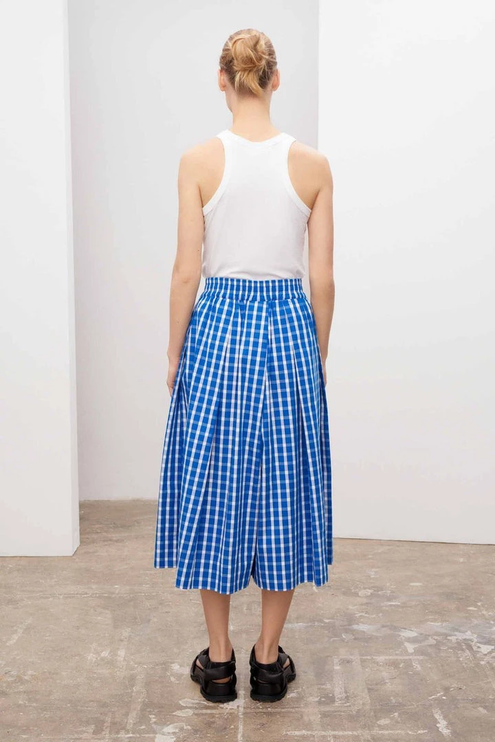 Kowtow EOS Sale* Culottes – Blue & White Check 4 Kowtow EOS Sale* Culottes – Blue & White Check