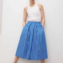 Kowtow EOS Sale* Culottes – Blue & White Check 10 Kowtow EOS Sale* Culottes – Blue & White Check