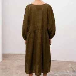 Kowtow EOS Sale* Dahlia Dress – Khaki
