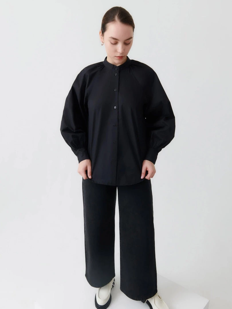 Kowtow Ella Shirt - Black EOS Sale* 1 Kowtow Ella Shirt - Black EOS Sale*