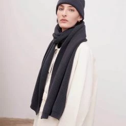 Kowtow EOS Sale* Unisex Fisherman Scarf - Charcoal Marle