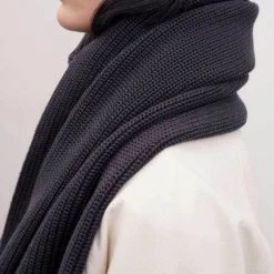 Kowtow EOS Sale* Unisex Fisherman Scarf - Charcoal Marle 11 Kowtow EOS Sale* Unisex Fisherman Scarf - Charcoal Marle