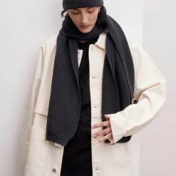 Kowtow EOS Sale* Unisex Fisherman Scarf - Charcoal Marle 12 Kowtow EOS Sale* Unisex Fisherman Scarf - Charcoal Marle