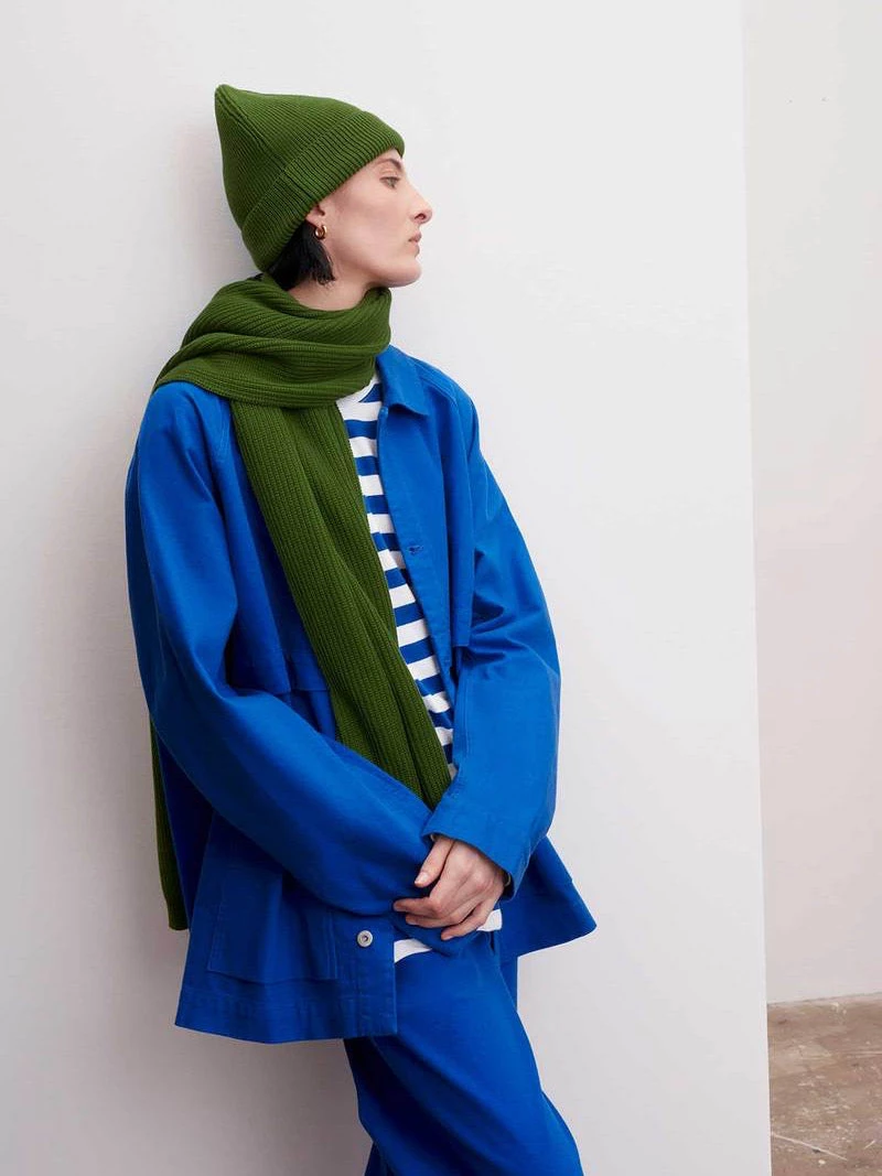 Kowtow Unisex Fisherman Scarf - Grass EOS Sale* 7 Kowtow Unisex Fisherman Scarf - Grass EOS Sale*