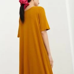 Kowtow Flare Dress - Gold