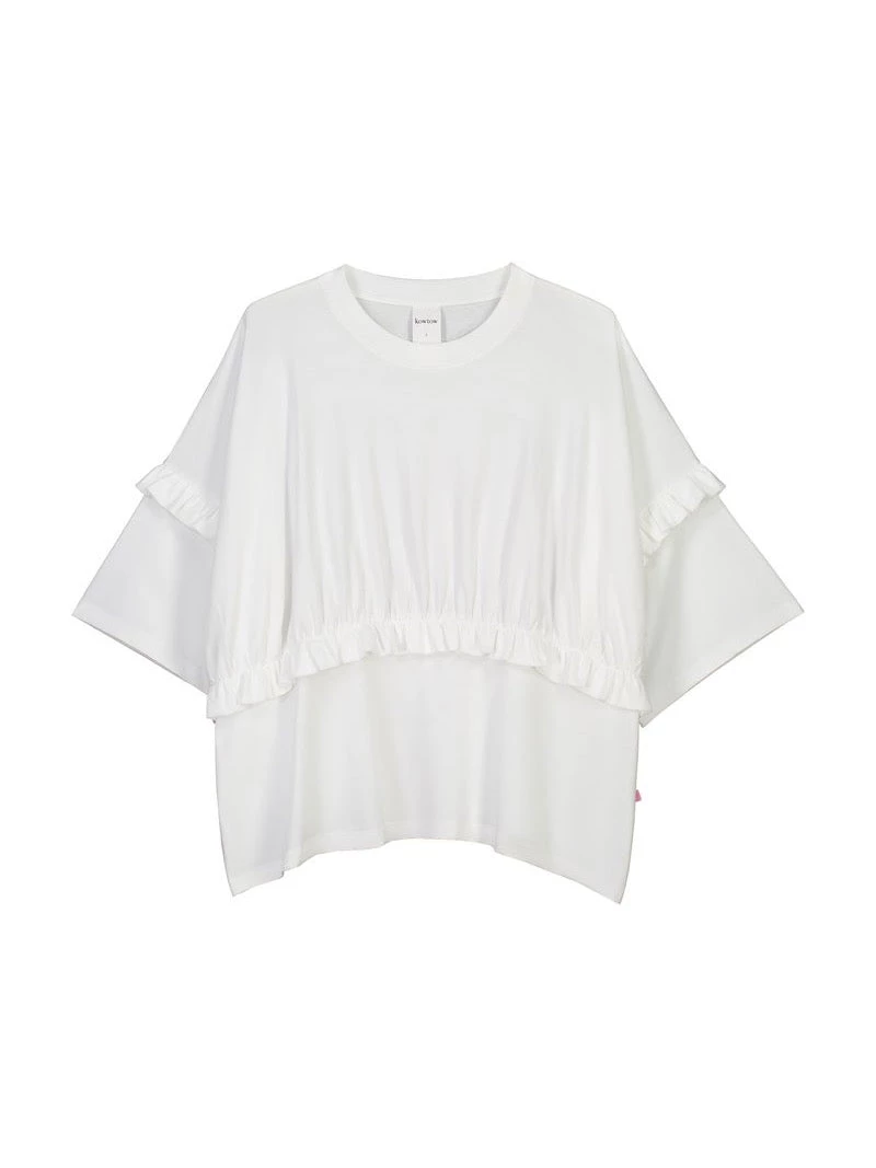 Kowtow Frill Boxy Top – White EOS Sale* 5 Kowtow Frill Boxy Top – White EOS Sale*