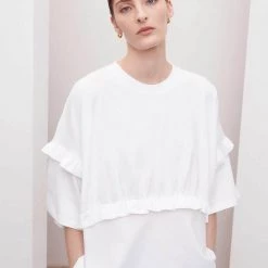 Kowtow Frill Boxy Top – White EOS Sale* 8 Kowtow Frill Boxy Top – White EOS Sale*