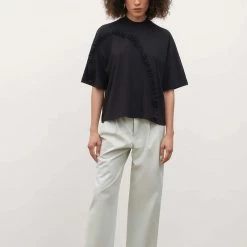 Kowtow Frill Tee - Black EOS Sale*