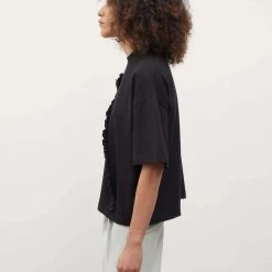Kowtow Frill Tee - Black EOS Sale* 8 Kowtow Frill Tee - Black EOS Sale*