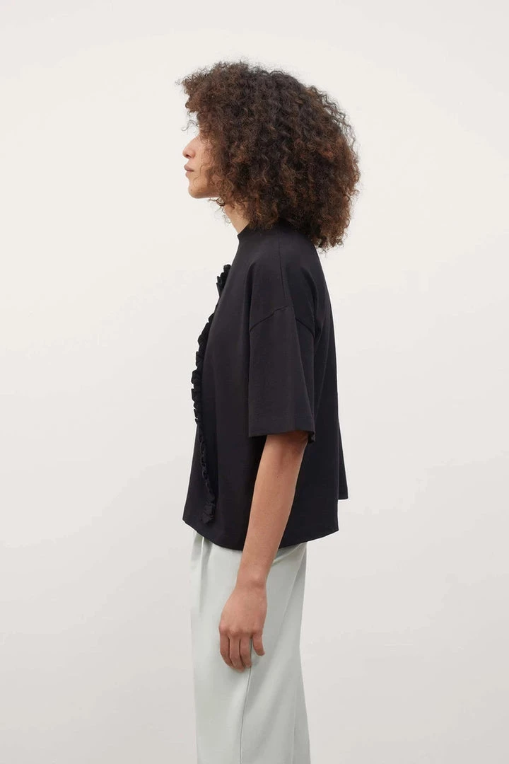 Kowtow Frill Tee - Black EOS Sale* 3 Kowtow Frill Tee - Black EOS Sale*