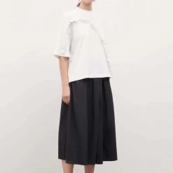 Kowtow Frill Tee - White EOS Sale*