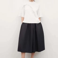 Kowtow Frill Tee - White EOS Sale*