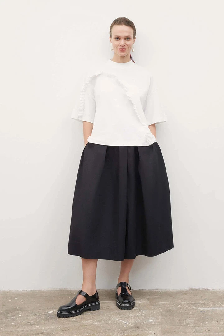 Kowtow Frill Tee - White EOS Sale* 2 Kowtow Frill Tee - White EOS Sale*