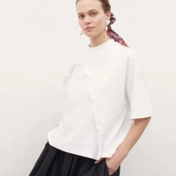 Kowtow Frill Tee - White EOS Sale* 9 Kowtow Frill Tee - White EOS Sale*