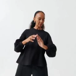 Kowtow Full Sleeve Top - Black EOS Sale* 10 Kowtow Full Sleeve Top - Black EOS Sale*