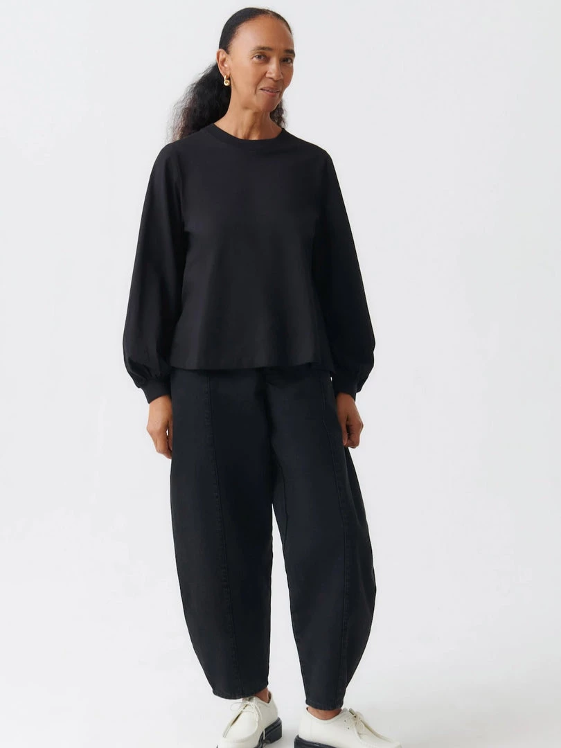Kowtow Full Sleeve Top - Black EOS Sale* 1 Kowtow Full Sleeve Top - Black EOS Sale*