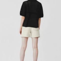 Kowtow Knitted Polo – Black EOS Sale*