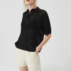 Kowtow Knitted Polo – Black EOS Sale* 9 Kowtow Knitted Polo – Black EOS Sale*