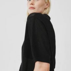 Kowtow Knitted Polo – Black EOS Sale* 10 Kowtow Knitted Polo – Black EOS Sale*