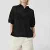 Kowtow Knitted Polo – Black EOS Sale*