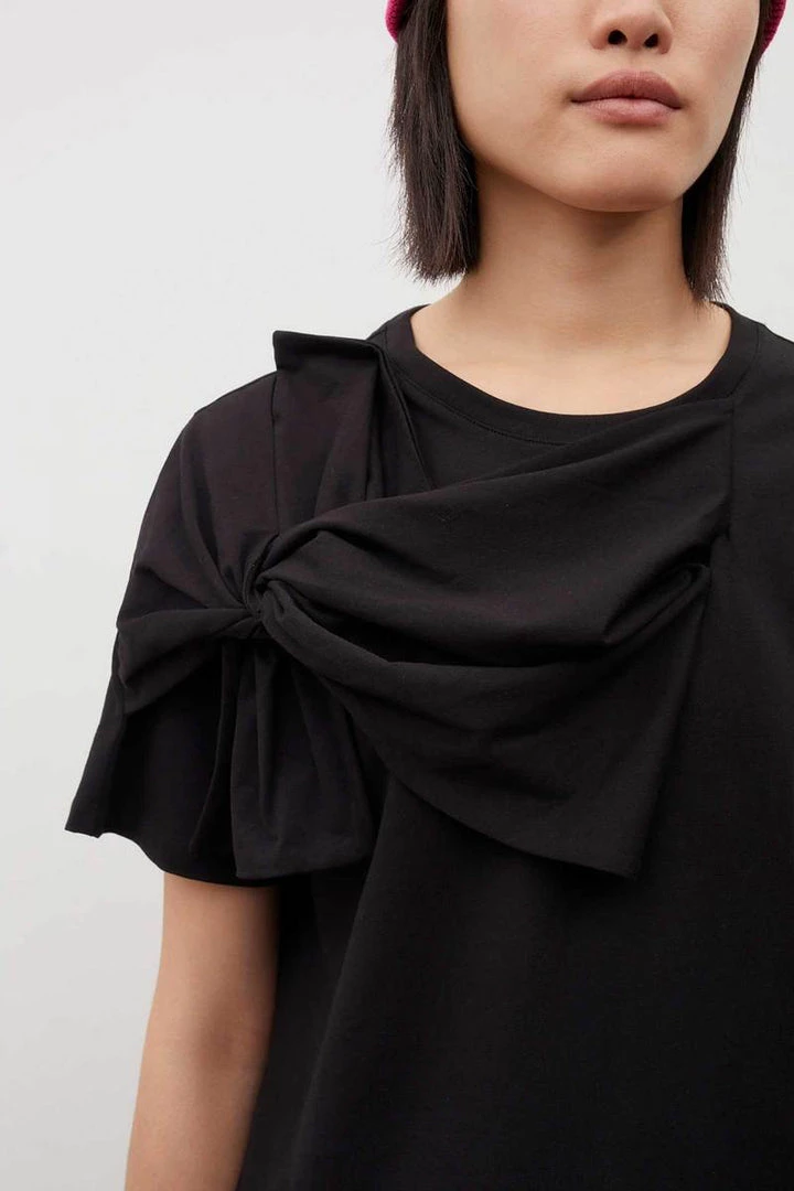Kowtow EOS Sale* Knotted Tee - Black 3 Kowtow EOS Sale* Knotted Tee - Black