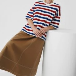 Kowtow EOS Sale* Oversized Boxy Tee – Red Blue Stripe 10 Kowtow EOS Sale* Oversized Boxy Tee – Red Blue Stripe