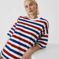 Kowtow EOS Sale* Oversized Boxy Tee – Red Blue Stripe 11 Kowtow EOS Sale* Oversized Boxy Tee – Red Blue Stripe