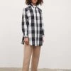 Kowtow Oversized Shirt - Black & White Check EOS Sale*