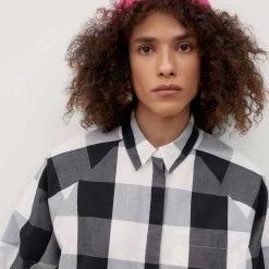 Kowtow Oversized Shirt - Black & White Check EOS Sale* 8 Kowtow Oversized Shirt - Black & White Check EOS Sale*