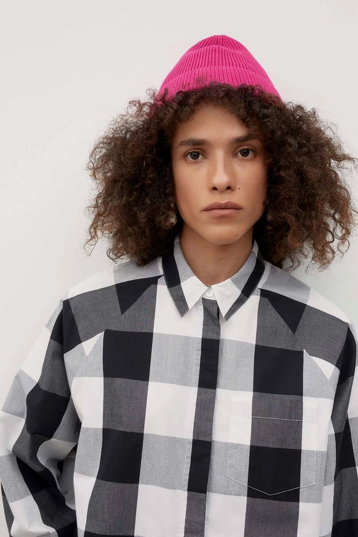 Kowtow Oversized Shirt - Black & White Check EOS Sale* 4 Kowtow Oversized Shirt - Black & White Check EOS Sale*