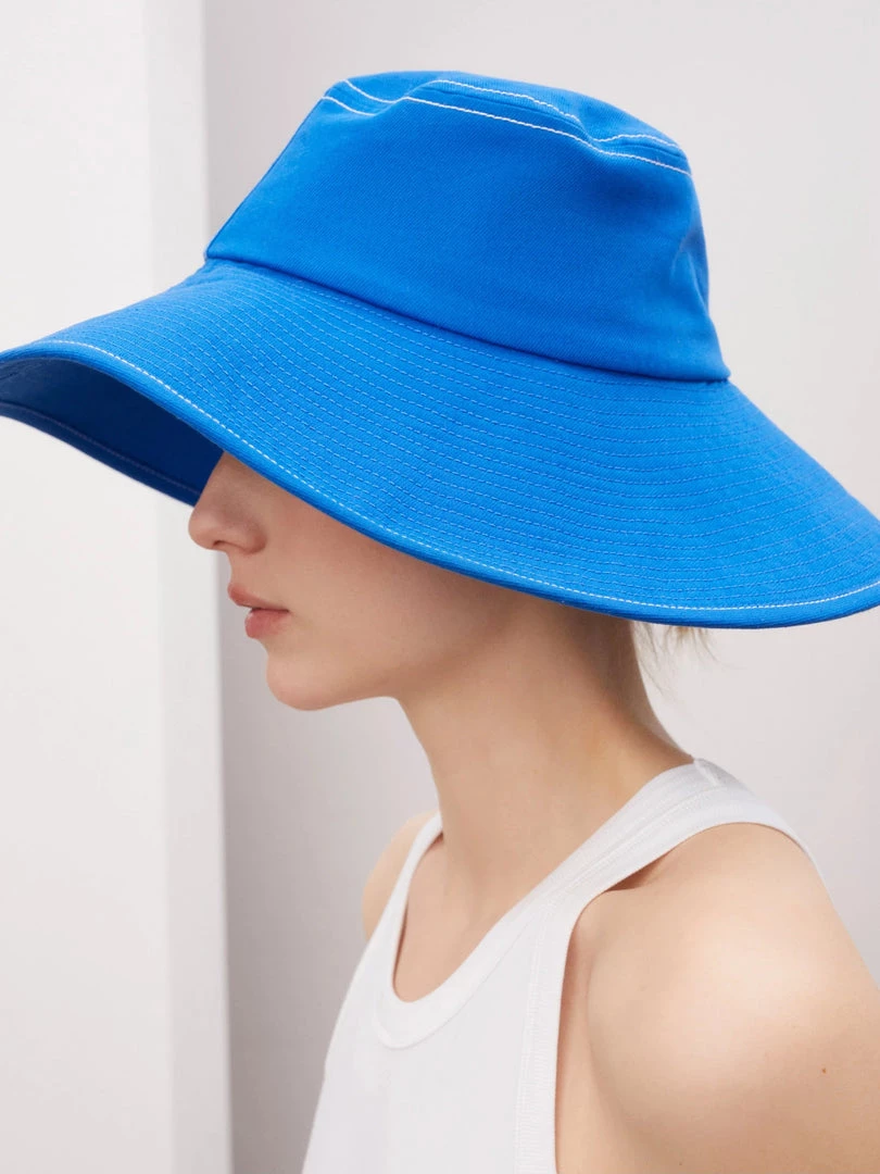 Kowtow Parasol Hat - Workwear Blue Denim 2 Kowtow Parasol Hat - Workwear Blue Denim