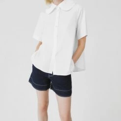 Kowtow Petal Shirt - White EOS Sale*