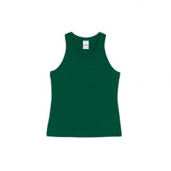 Kowtow Racer Back Singlet - Evergreen