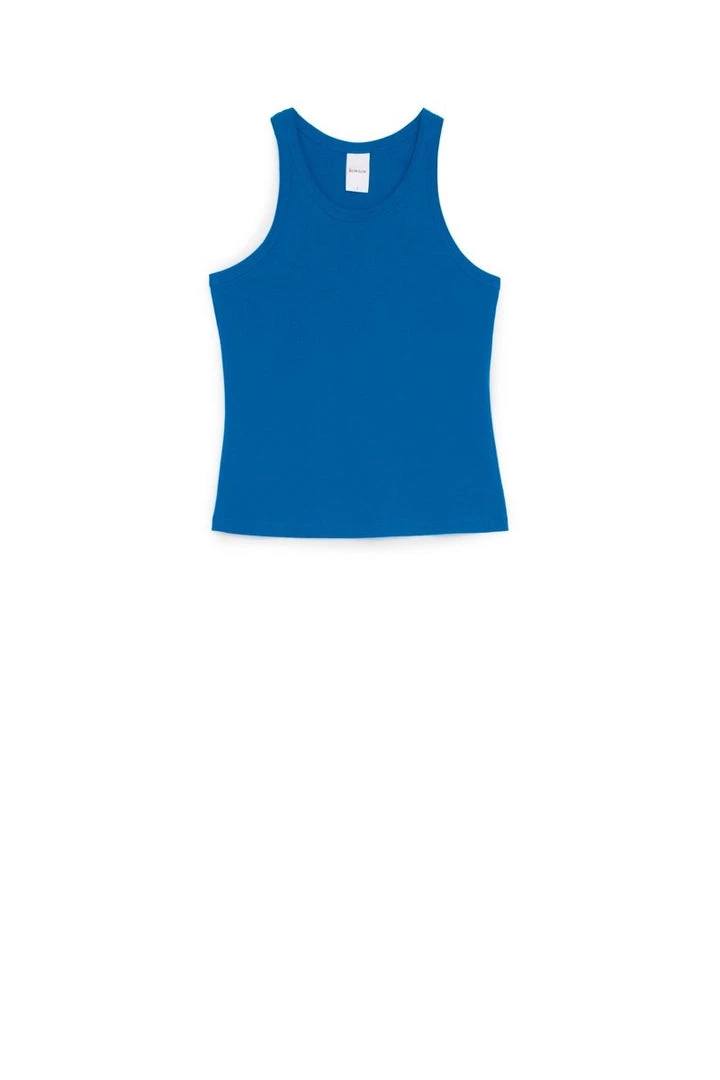 Kowtow Racer Back Singlet - Sea Blue 5 Kowtow Racer Back Singlet - Sea Blue