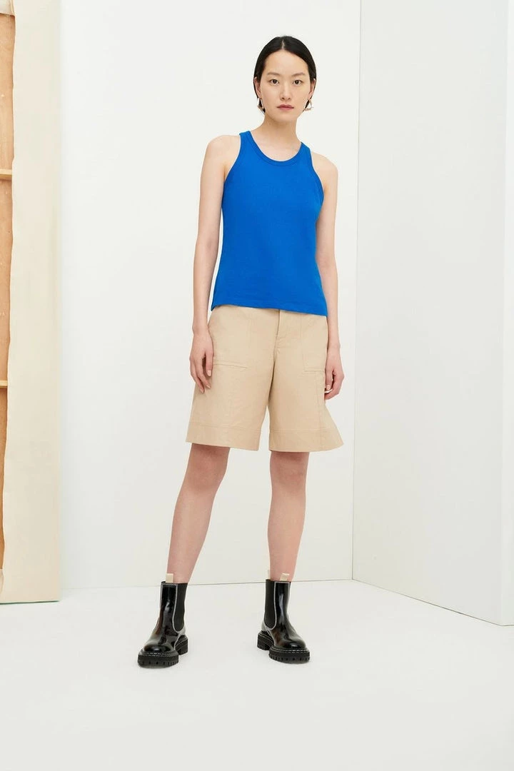 Kowtow Racer Back Singlet - Sea Blue 4 Kowtow Racer Back Singlet - Sea Blue