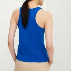 Kowtow Racer Back Singlet - Sea Blue