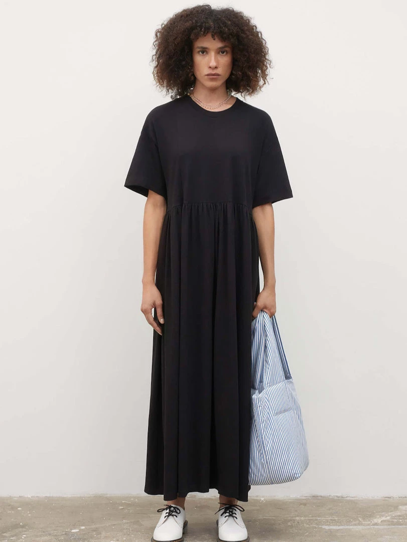 Kowtow Rib Panel Dress - Black 1 Kowtow Rib Panel Dress - Black