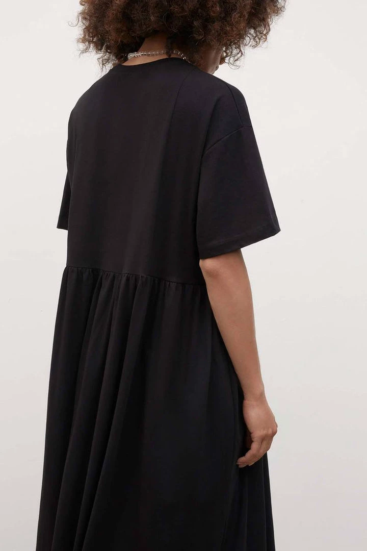 Kowtow Rib Panel Dress - Black 2 Kowtow Rib Panel Dress - Black