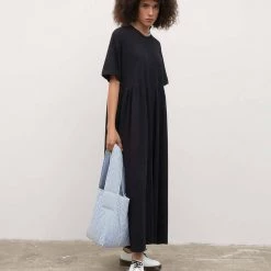 Kowtow Rib Panel Dress - Black 11 Kowtow Rib Panel Dress - Black