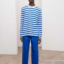 Kowtow EOS Sale* Unisex Stripe Crew – Blue Stripe
