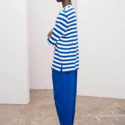 Kowtow EOS Sale* Unisex Stripe Crew – Blue Stripe