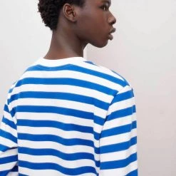 Kowtow EOS Sale* Unisex Stripe Crew – Blue Stripe