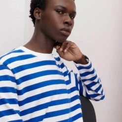 Kowtow EOS Sale* Unisex Stripe Crew – Blue Stripe