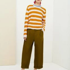 Kowtow EOS Sale* Stripe Crew - Marigold
